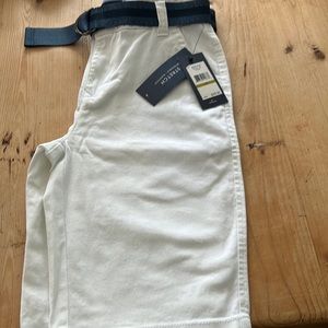 Boys Tommy Hilfiger white stretch shorts